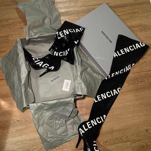 Balenciaga Black Over-the-Knee Boots - Picture 2 of 4